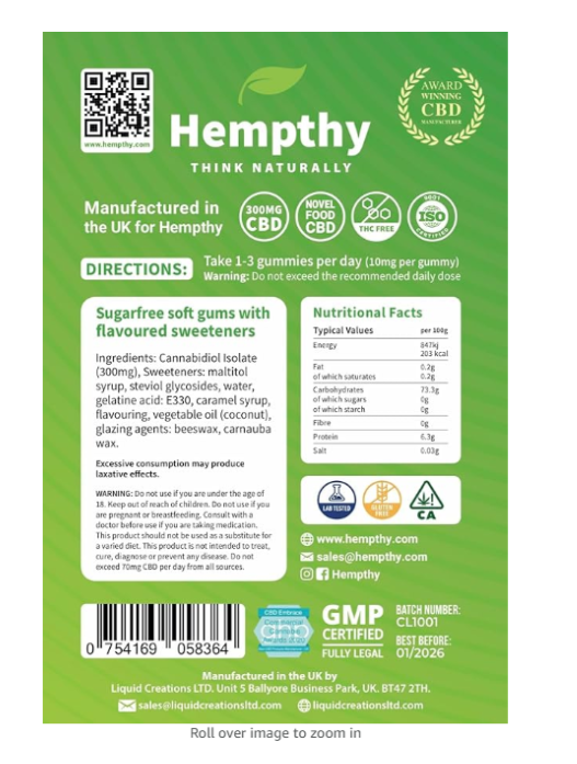 Hempthy CBD Gummy Bears Hempthy CBD Gummy Bears
